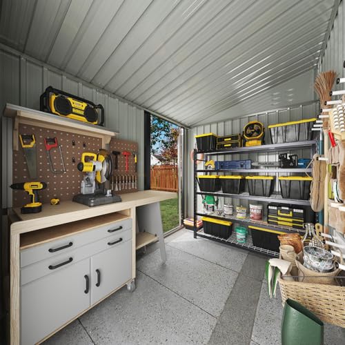 8x6 FT Lean to Shed Outdoor Storage Shed