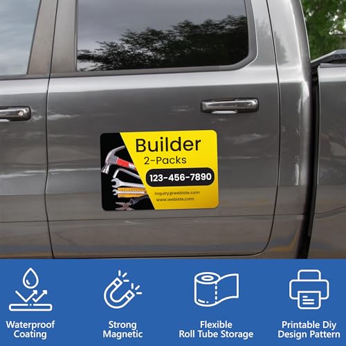 Custom Car Magnet Signs for Advertising and Promotion (2 Count)