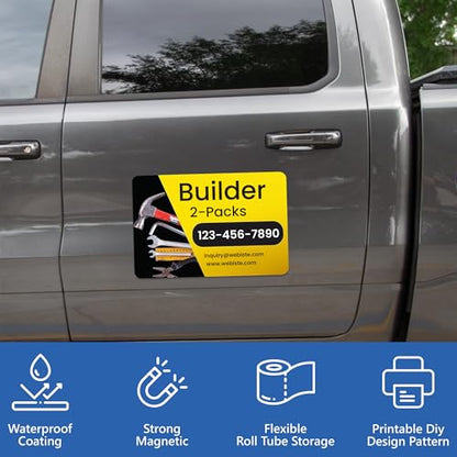Custom Car Magnet Signs for Advertising and Promotion (2 Count)