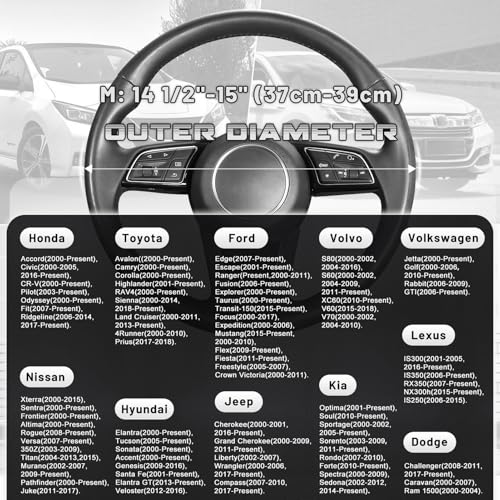 Car Steering Wheel Cover 14.5"