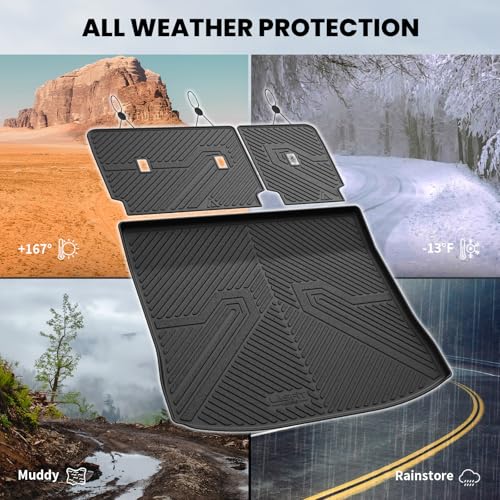 Floor Mats&Cargo Backrest Mat for Ford Edge 2015