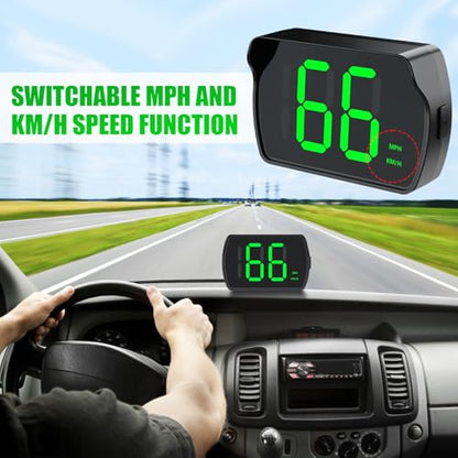 GPS Digital Speedometer for Car MPH (2 Count)