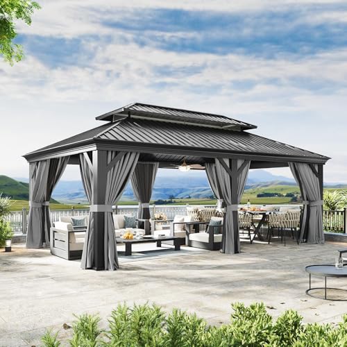 12' X 20' Hardtop Gazebo with Drainage