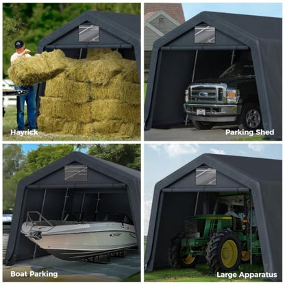 13x22 ft Storage Shelter Shed Portable Outdoor Carport Garage