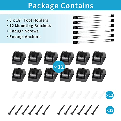 6 Pieces 18" Magnetic Tool Holder Strip (6 Count)