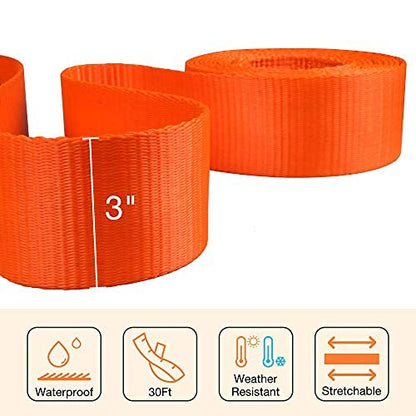 Recovery Tow Strap 3in X 30ft Heavy Duty 30 (30 Foot)