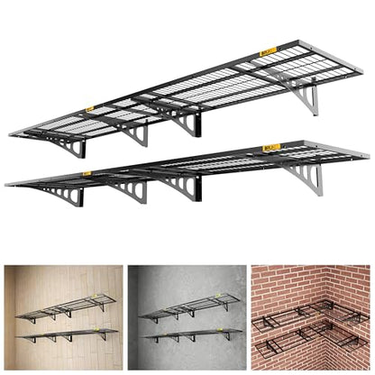 1.64x4ft Adjustable Rail Wall Garage Storage Shelf