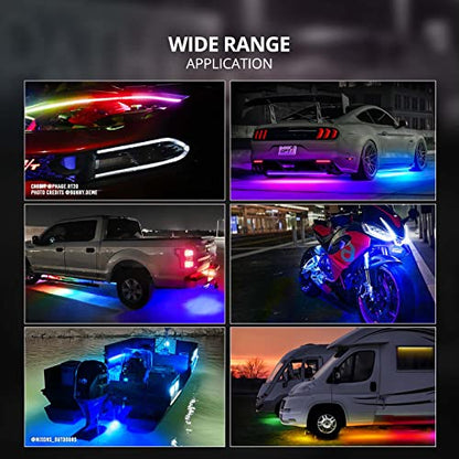 Aura DreamColor Underglow Chasing Light Kit with APP & Remote Control (4 Count)