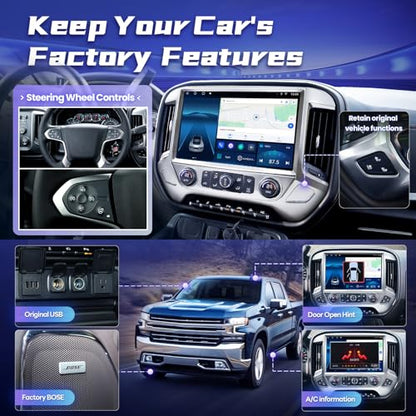 13.1" 8Core 4+64G Radio for Chevy Silverado GMC Sierra 2014