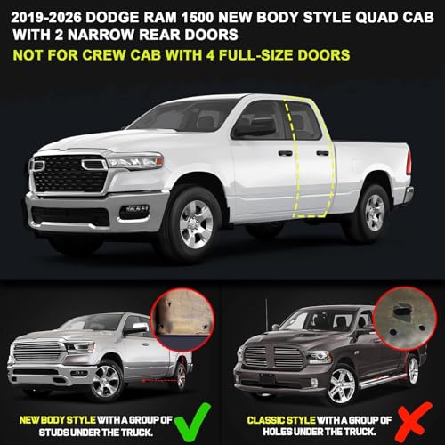 Running Boards Compatible with 2019 (2 Count)