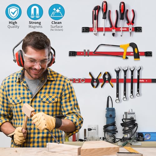 12" 18" 24" Magnetic Tool Holder Strip (6 Count)