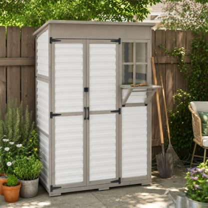 Large Outdoor Storage Cabinet with Dual