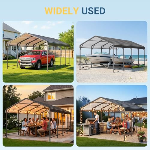 12 x 20 FT Metal Carport