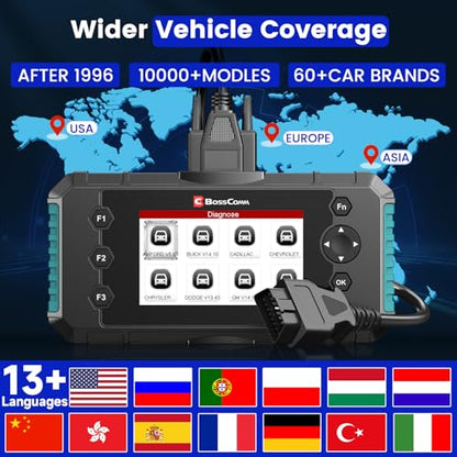 2026 BOSSCOMM IFIX435 OBD2 Scanner & Code Reader