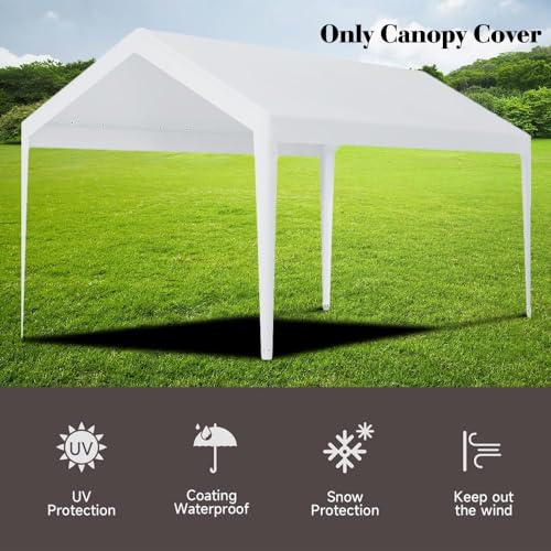 10 x 20 FT Carport Replacement Cover (192 Ounce)