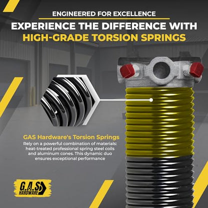 Garage Door Torsion Spring 250x1.75x33 Includes 1” Steel Bearing