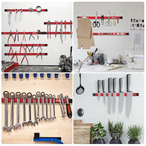 6 Pieces 24" Magnetic Tool Holder Strip (6 Count)