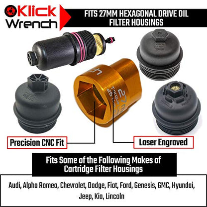 2 Stage 27mm Torque Limiting Oil Filter Wrench
