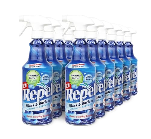 New REPEL Glass and Surface Cleaner with Barrier Technology (384 Fl Oz )