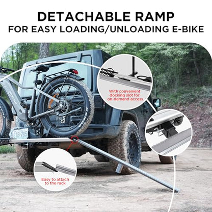 Young Hitch Single 1 Bike Rack with Ramp