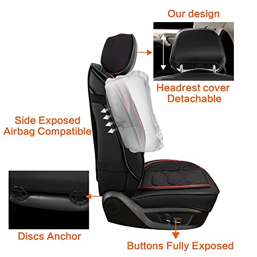 Leather Car Seat Covers Front Pair (2 Count)