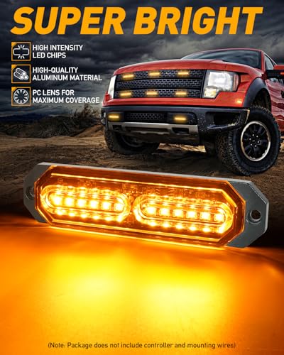 1200T Emergency Strobe Grille Lights (8 Count)