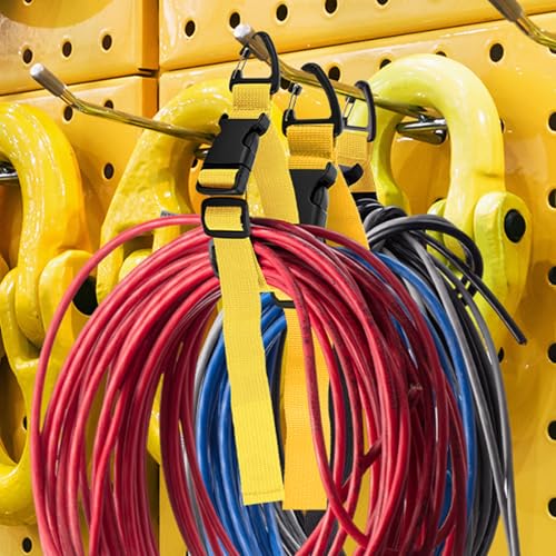 6 Pack Adjustable Extension Cord Holder Straps (6 Count)