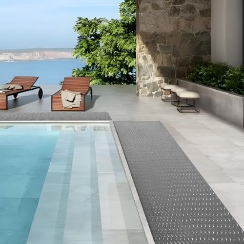 5Ft x 12Ft Rubber Flooring Mats 1.6mm Diamond Plate Flooring Roll