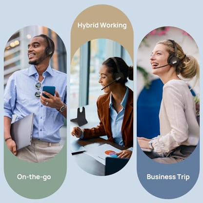 WH64 Hybrid DECT Dongle & Bluetooth Wireless Headset for Work