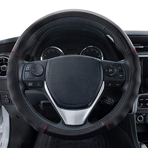 Faux Leather Steering Wheel Cover