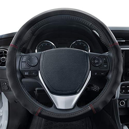 Faux Leather Steering Wheel Cover