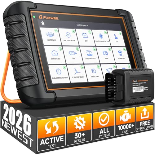 2026 FOXWELL Scanner NT809BT OBD2 Scanner Diagnostic Tool with 30+Resets