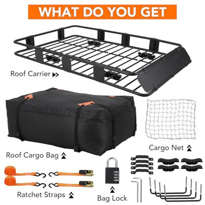 Heavy Duty Roof Rack Basket 64" x 39"