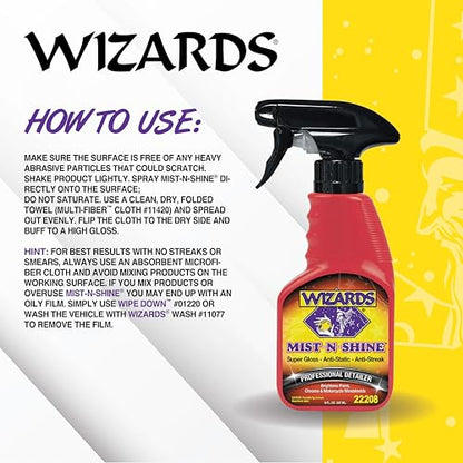 Mist-N-Shine Quick Detailer Spray - Waterless Wash - 8 oz (8 Fl Oz)