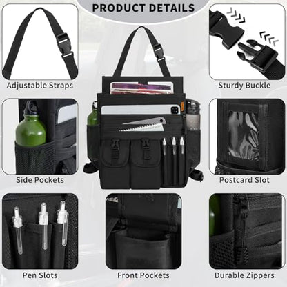 Car Front Seat Organizer with Dedicated Laptop Tablet Storage