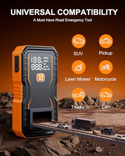 24000mAh Jump Starter for All Gas & Diesel Engines
