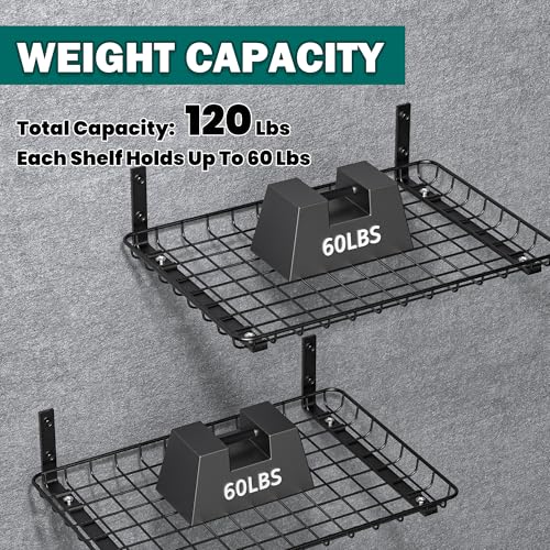 Garage Wall Shelves 12x18 Inch (2 Count)