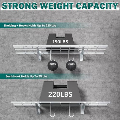Garage Wall Shelves (2 Count)