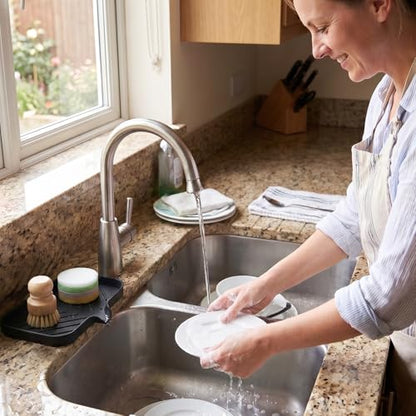 Silicone Soap Dish with Drain Spout