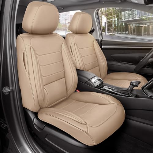 Curated Elite Leather Seat Covers for Cars & SUVs (2 Count)