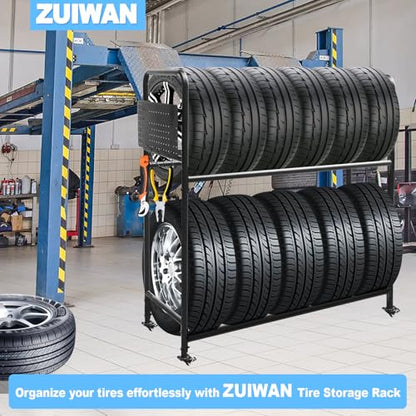 Rolling Tire Rack for Garage