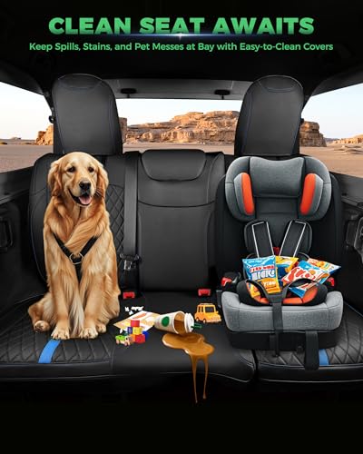 for Jeep Wrangler Leather Custom Car Seat Covers Full Set 4 Door