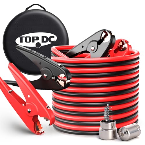2 Gauge 16 Feet Heavy Duty Jumper Cables for Car