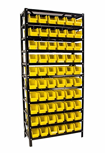 TLPB60 60 Parts Bin Shelving Organize with Plastic Bins for Garage