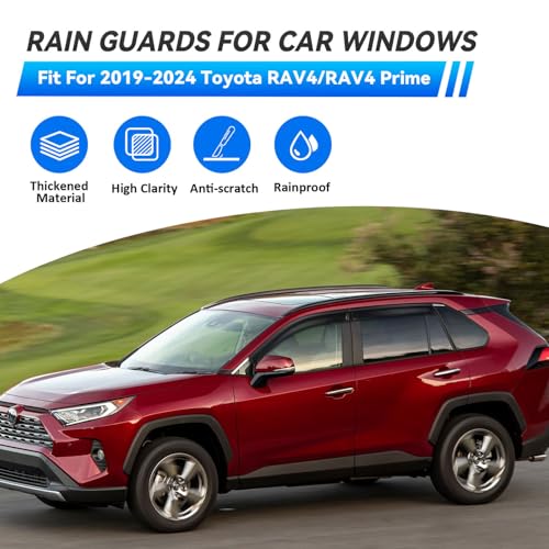 4pcs Window Visors Rain Guards for 2019