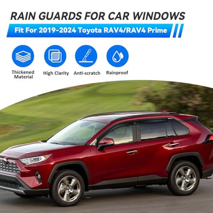 4pcs Window Visors Rain Guards for 2019