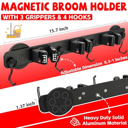 Magnetic Mop Broom Holder