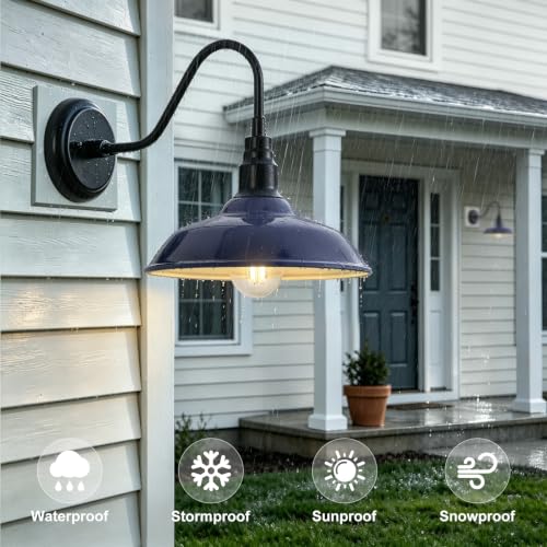 10in Outdoor Barn Light Gooseneck Outdoor Light Fixture