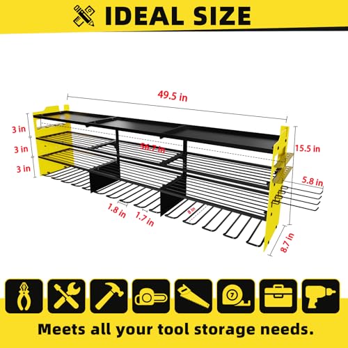 Power Tool Organizer Wall Mount with 12