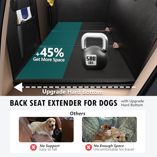 Back Seat Extender for Dogs Upgraded Anti